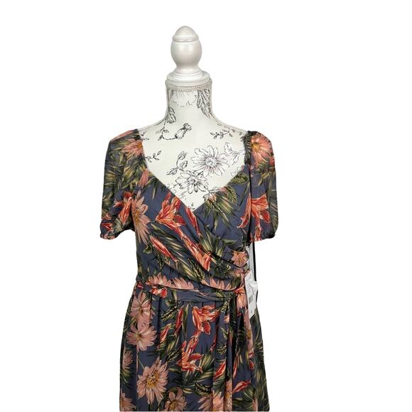 Julia Jordan Sweetheart Floral Puff Sleeve Fit & Flare Dress Size 6 NWT $119 - Picture 9 of 13